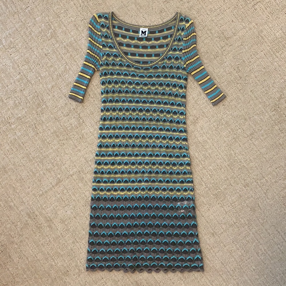 Missoni metallic knit dress